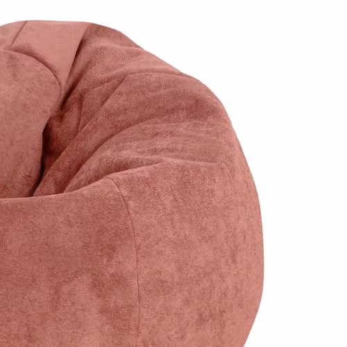 rucomfy Velora Classic Adult Bean Bag Chair in Pink Velvet with Removable Cover – 3