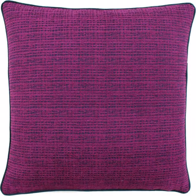 Paoletti Chiswick Jacquard Square Cushion in Pink, Purple and Green