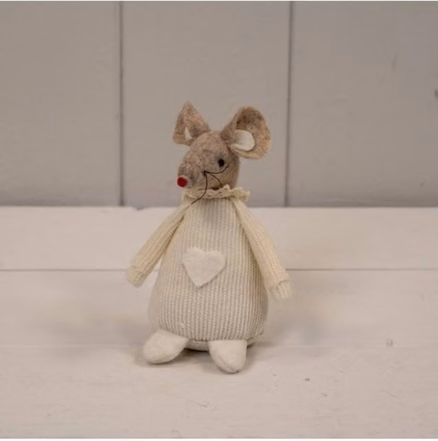 KDMD Cream Fabric Mouse Tabletop Decoration