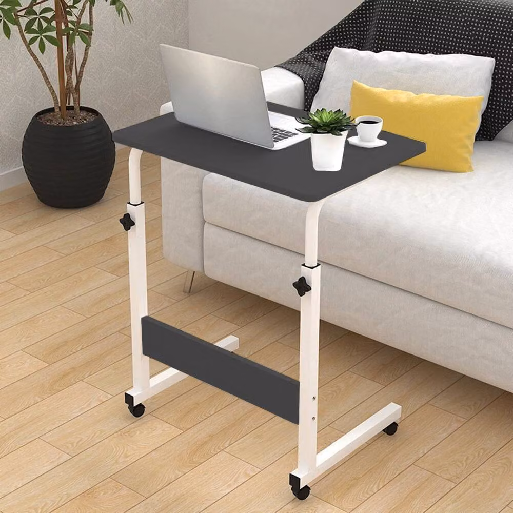 EONLION Height Adjustable Mobile Laptop and Computer Desk in Black – 3