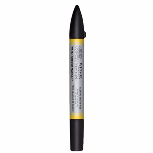 Winsor & Newton Water Colour Marker in Yellow with Brush Tip
