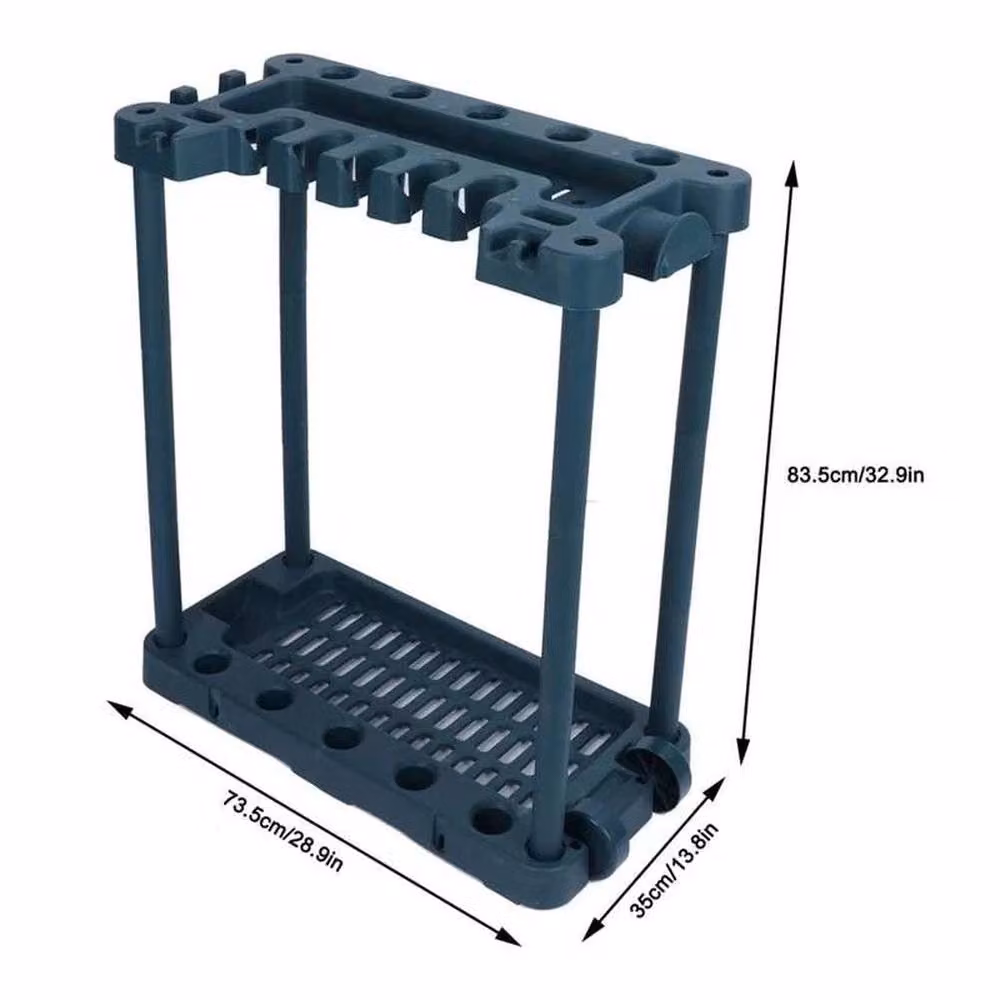 VOGREX Garden Tool Storage Trolley Organiser in Green – 4