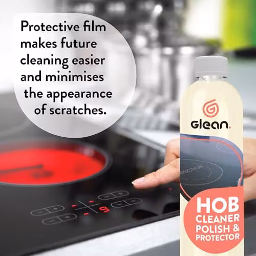 GLEAN Hob Cleaner and Polish, 500ml, for Ceramic, Glass, Induction, Gas and Electric Hobs, White – 6