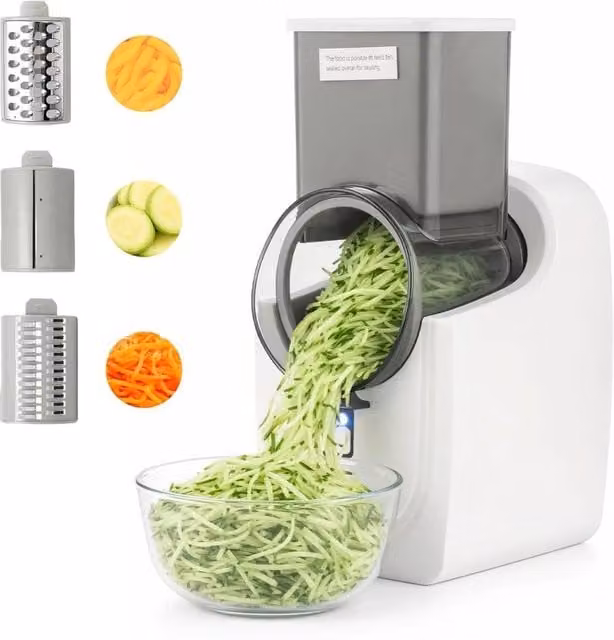 SPETLEK Automatic Multi-functional Household Cheese Grater in White