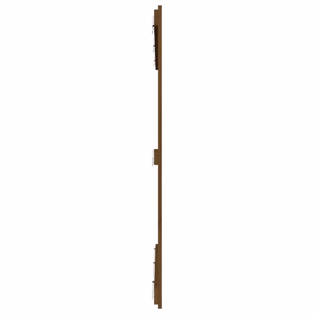 Berkfield Home Rustic Solid Wood Pine Wall Headboard, Honey Brown, W: 146.5 cm, D: 3 cm, H: 110 cm – 3
