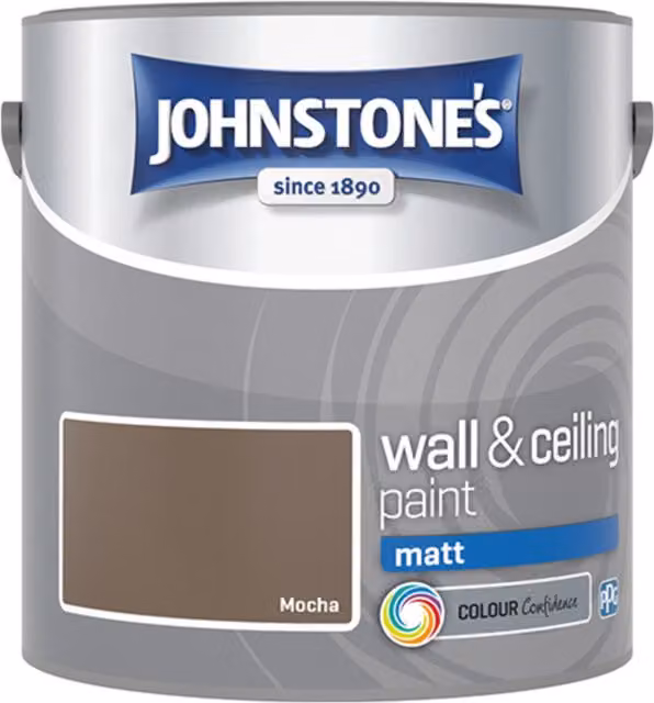 Johnstones Matt Emulsion Dispersion Paint, Brown, 2.5l