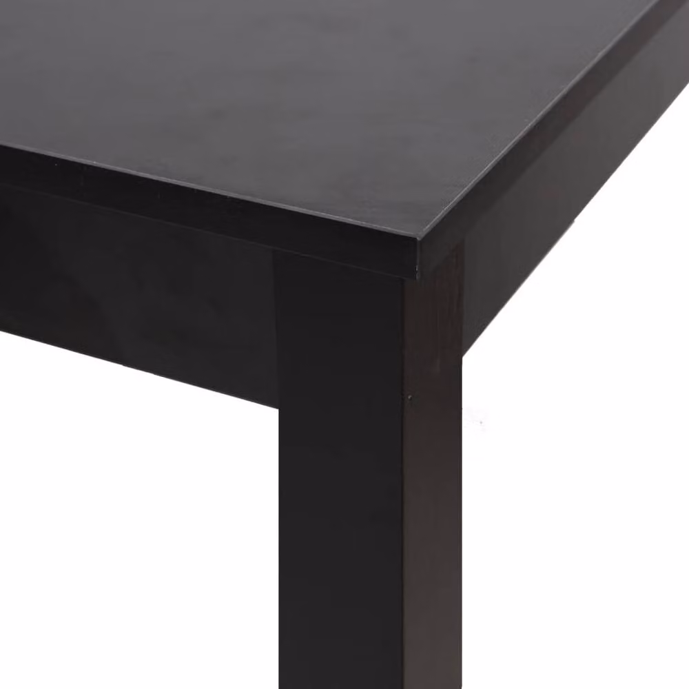 Berkfield Home Modern Rectangular Bar Table in Black MDF, W/D/H: 115 x 55 x 107 cm – 4