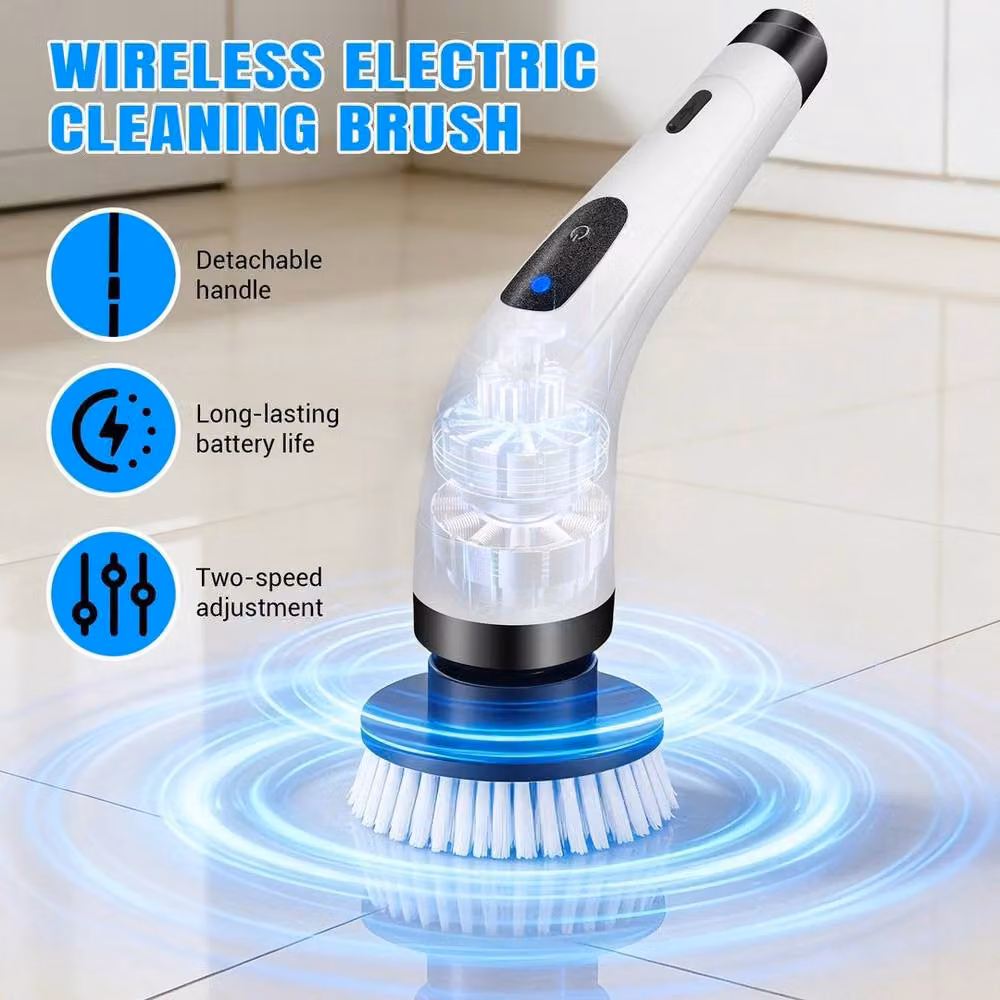 SPETLEK Electric Spin Scrubber Cleaning Brush for Bathroom and Shower, White – 2