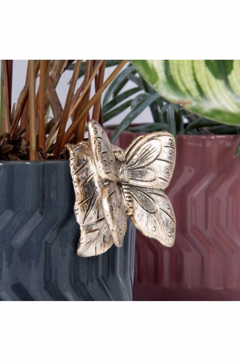 KDMD Plant Pot Pals Butterfly 2 Pack in Bronze – 2