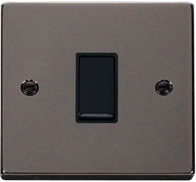 SE Home Black Nickel 10A 1 Gang 2 Way Light Switch