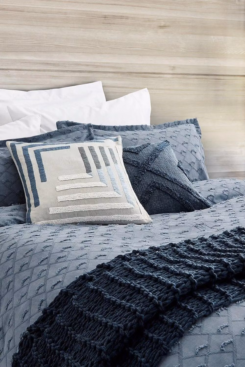 Nalu Nicole Scherzinger Kona Blue Cotton Graphic Duvet Cover – 2