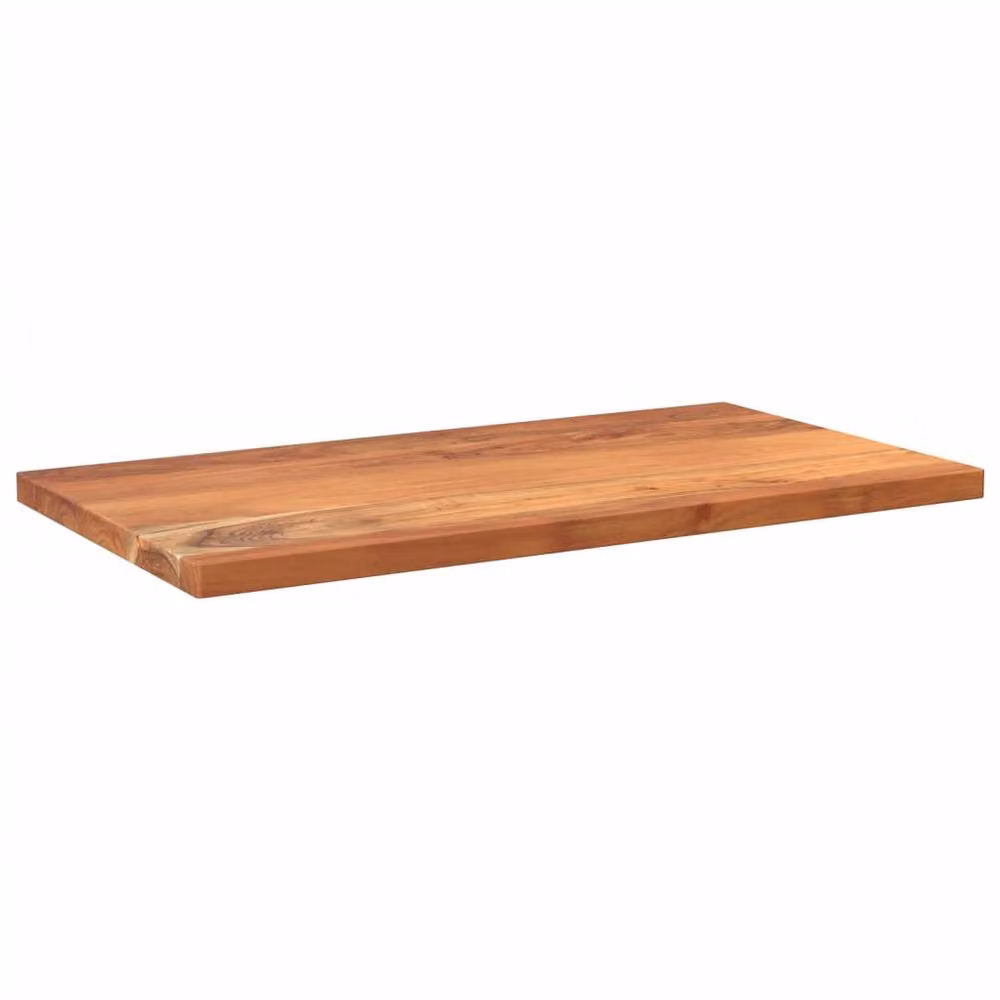 Berkfield Home Rectangular Solid Wood Acacia Table Top, Brown, W: 100 cm, D: 60 cm, H: 3.8 cm – 2