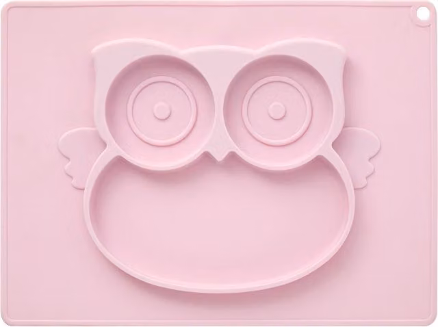 Orsina Pink Silicone Childrens Dinner Plate