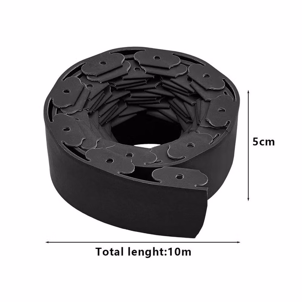 FLAVORA Black Plastic Grass Lawn Path Edge Pathway – 2