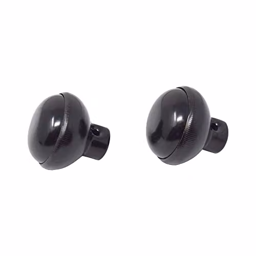 Yale Essentials Rim Knob in Black for use with Rim Locks – 3
