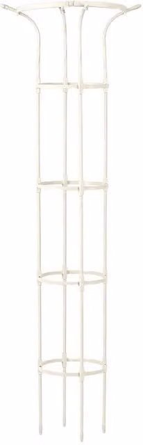 Kelvenix White Metal Umbrella Garden Plant Support, H: 180 cm, W: 50 cm, D: 50 cm – 1