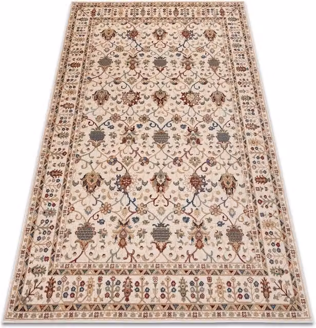 RugsX Nain Oriental Boho Wool Rug in Beige, W: 160 cm, D: 230 cm
