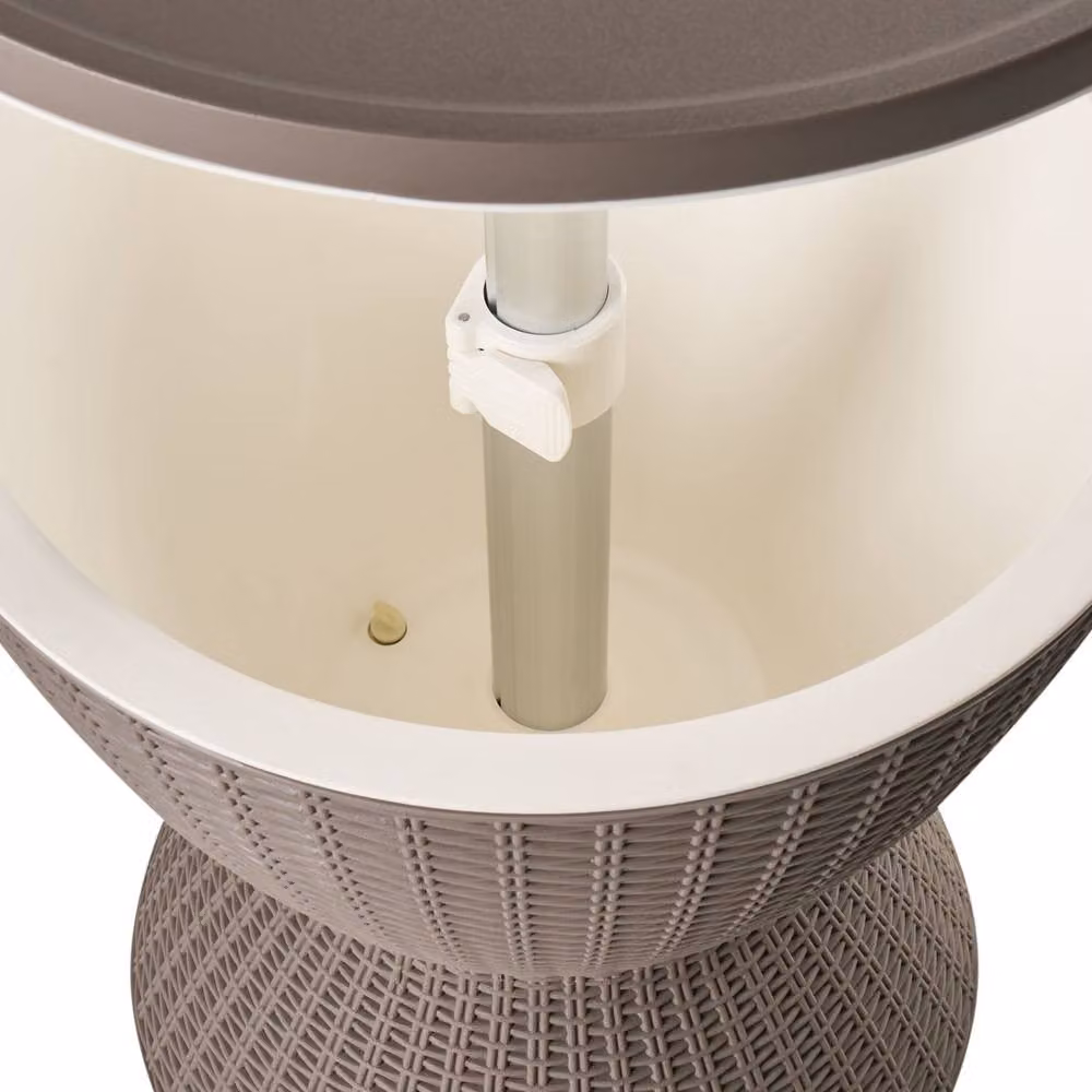 Wyld and Coco Garden Cool Bar Built In Cooler, Brown Polypropylene, Diameter: 49 cm – 3