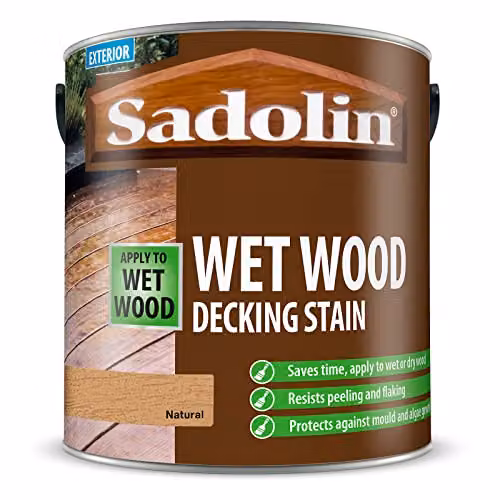 Sadolin Water-Based Wood Decking Stain in Sand, 2.5L – 1