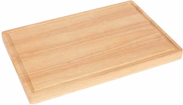 Havendro Wooden Butchers Block Chopping Board in Brown, W: 45 cm, D: 30 cm