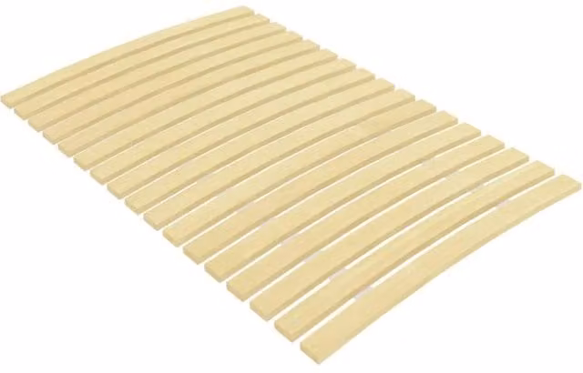 Berkfield Home Brown Foldable Slatted Bed Base with 17 Cambered Sprung Wood Slats, W: 80 cm, L: 200 cm