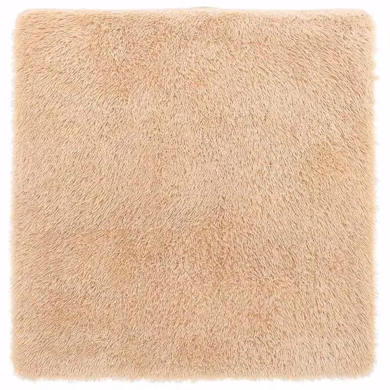 Berkfield Home Navarra Shaggy High Pile Rug in Beige, 200 x 200 cm