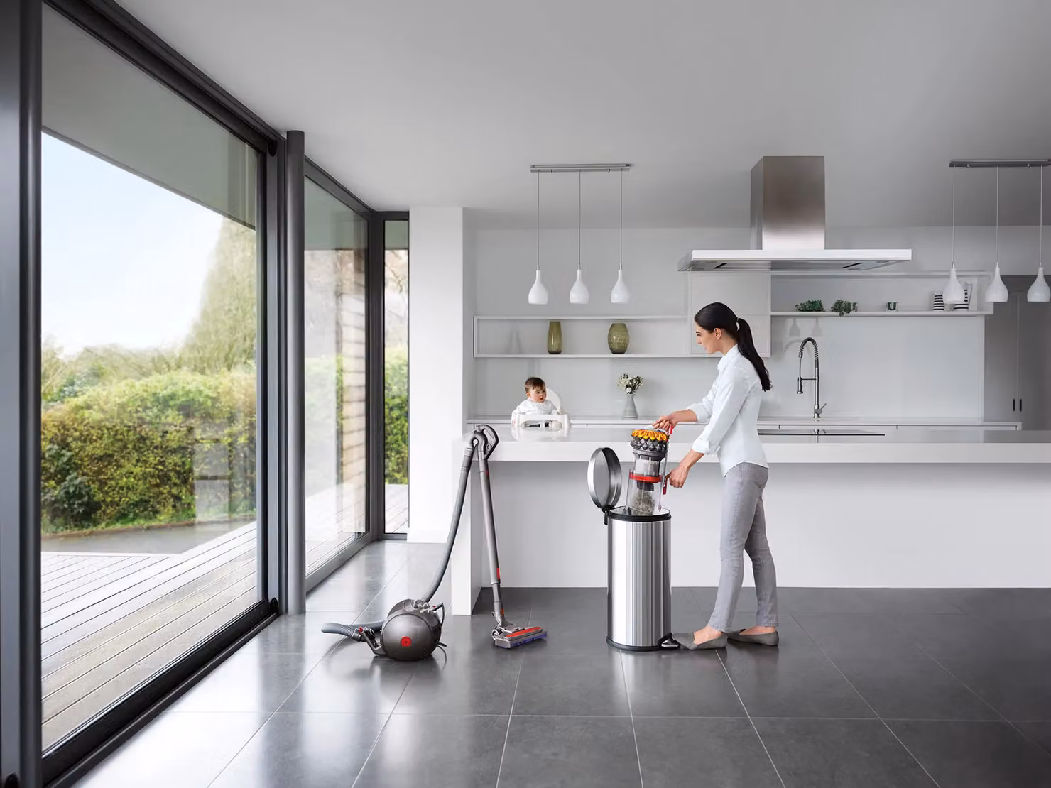 Dyson Cy28 Multifloor 2 Cylinder Bagless Vacuum Cleaner in Dark Grey with Anti-Tangle Roller for Pet Hair – 4