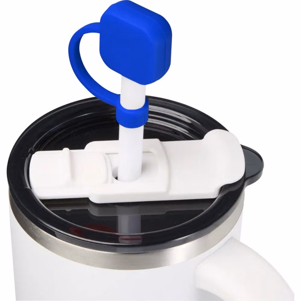 Floso Sip Silicone Straw Protector in Blue – 3
