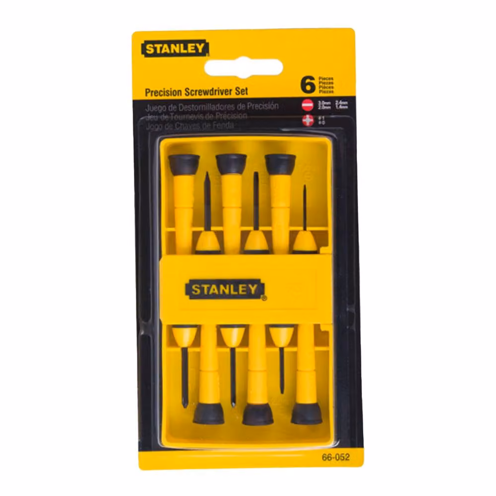 Stanley Manual Stainless Steel Screwdriver Set, 6 Pack, Yellow – 2