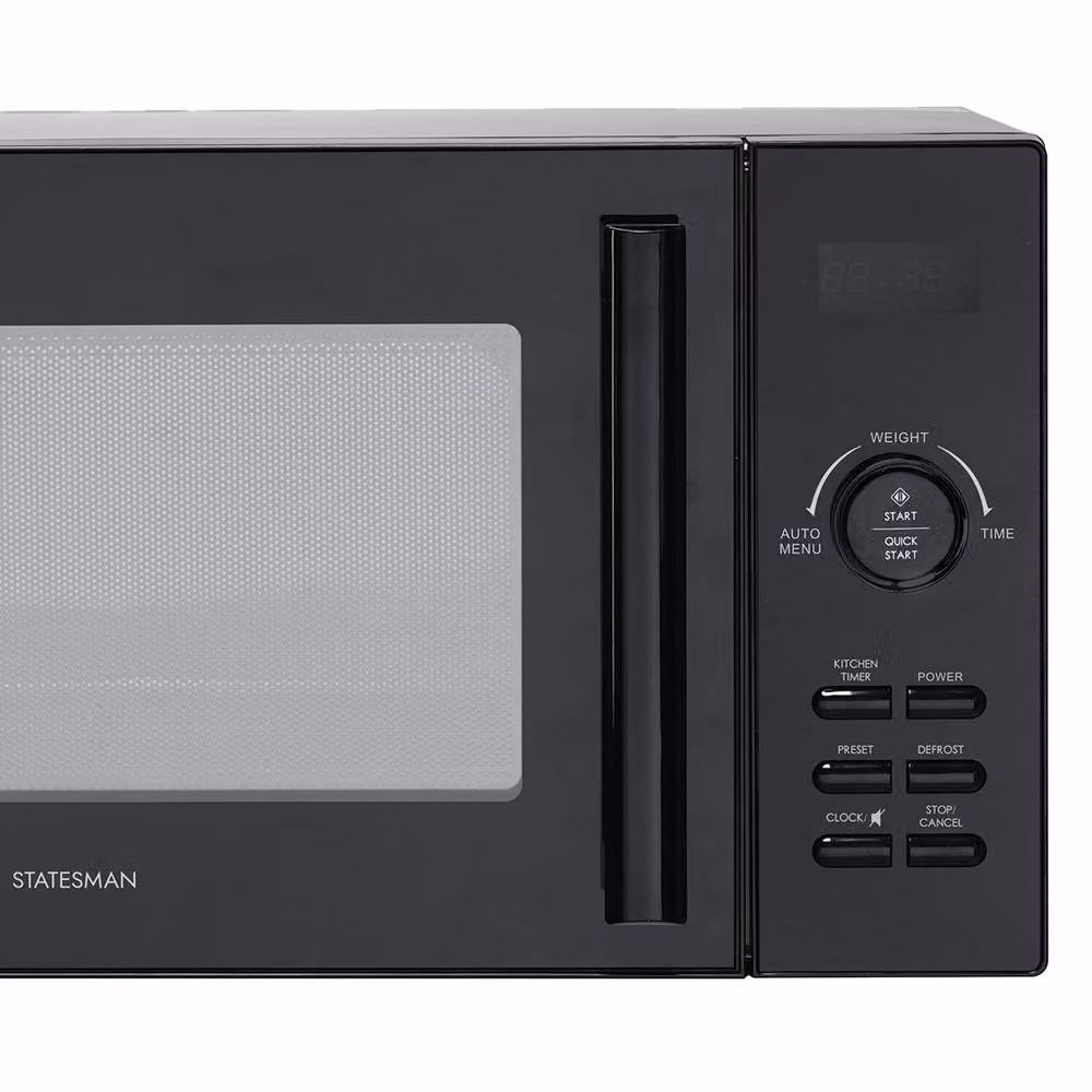 Statesman 23L 900W Digital Solo Countertop Microwave in Black – 3