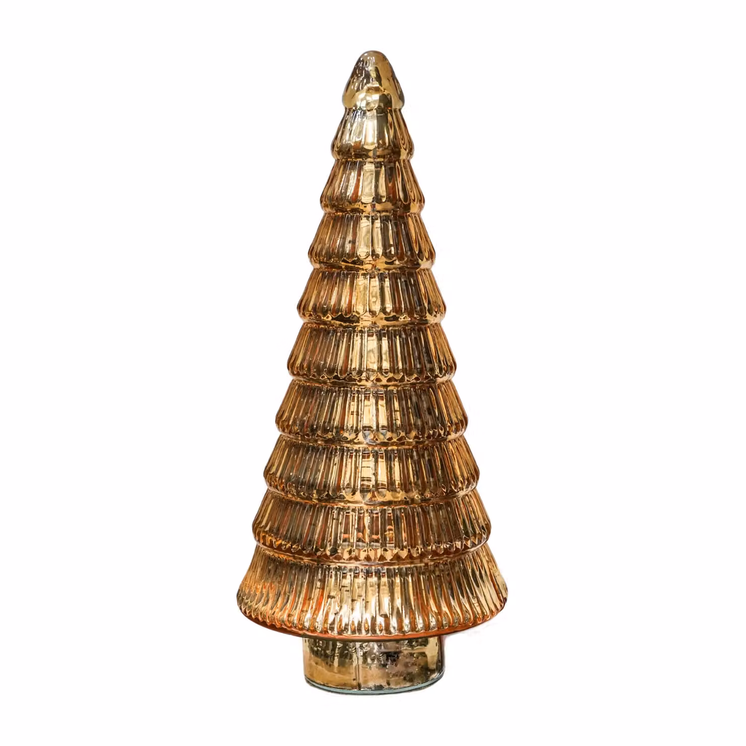 Ivyline Juniper Gold Glass Tabletop Tree, H: 41 cm, W: 18 cm – 2