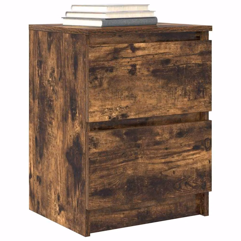 Berkfield Home Smoked Oak TV Cabinet in Brown, W/D/H: 40 x 35 x 54 cm – 4