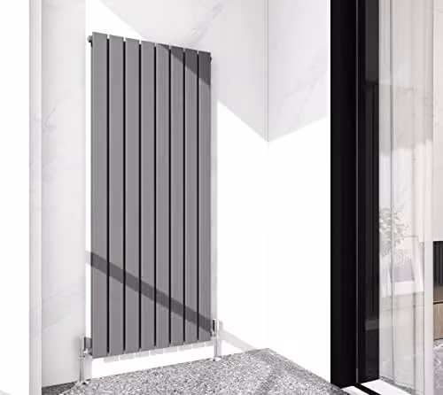 MCC Direct Anthracite Double Flat Panel Designer Central Heating Radiator, H 160 x W 54.4 cm – 1