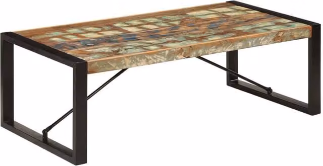 Berkfield Home Industrial Acacia Wood Coffee Table with Lift Mechanism, Multicolour, W/D/H: 120 x 60 x 40 cm – 1