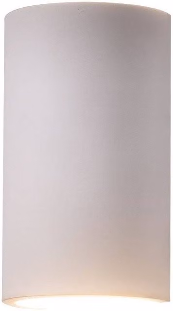 First Choice Lighting Evie White Plaster GU10 Dimmable Wall Light – 1