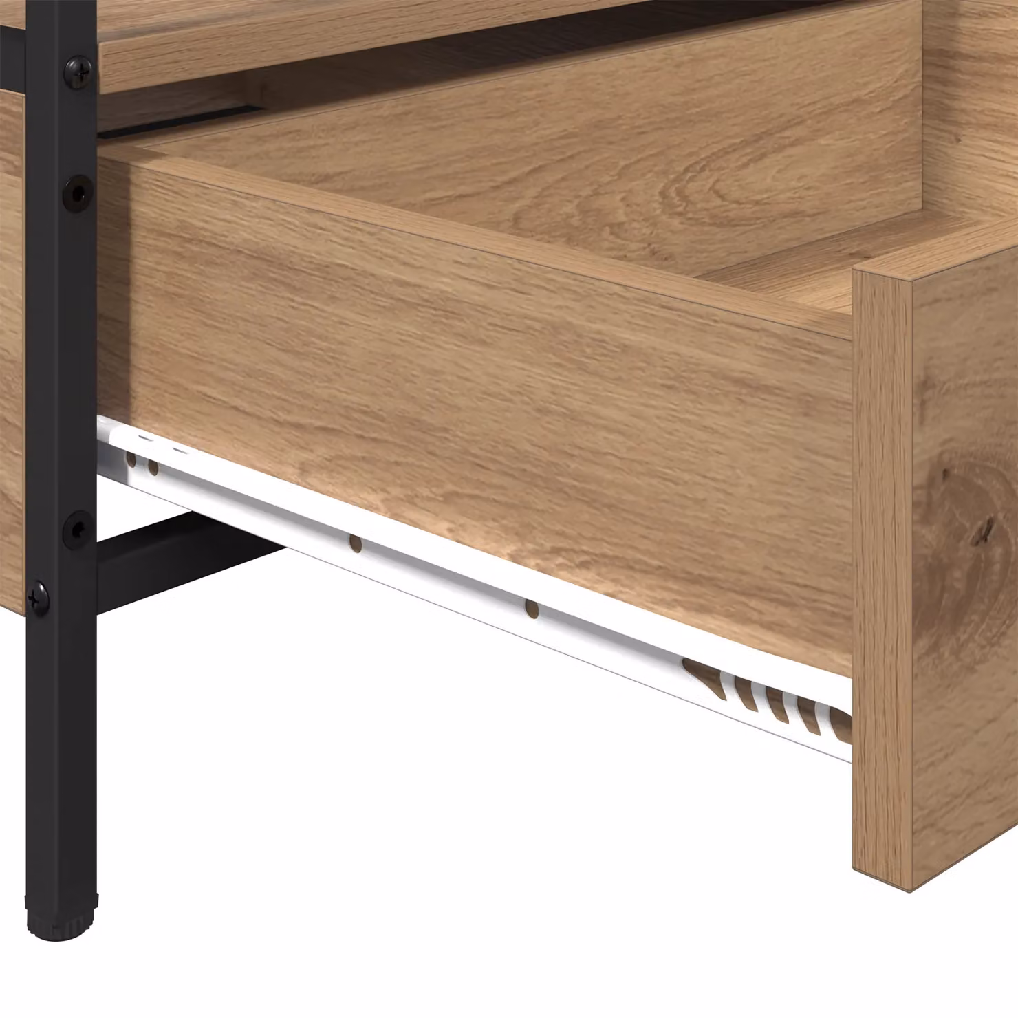 Berkfield Home Artisan Oak Coffee Table in Brown, W: 100 cm, D: 51 cm, H: 45 cm – 5