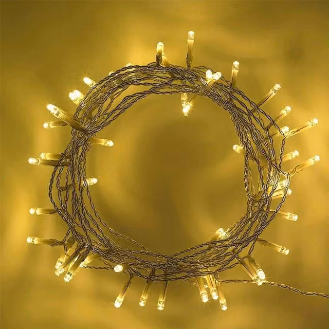 Shatchi 40 Warm White LED Battery Operated Fairy String Lights in White