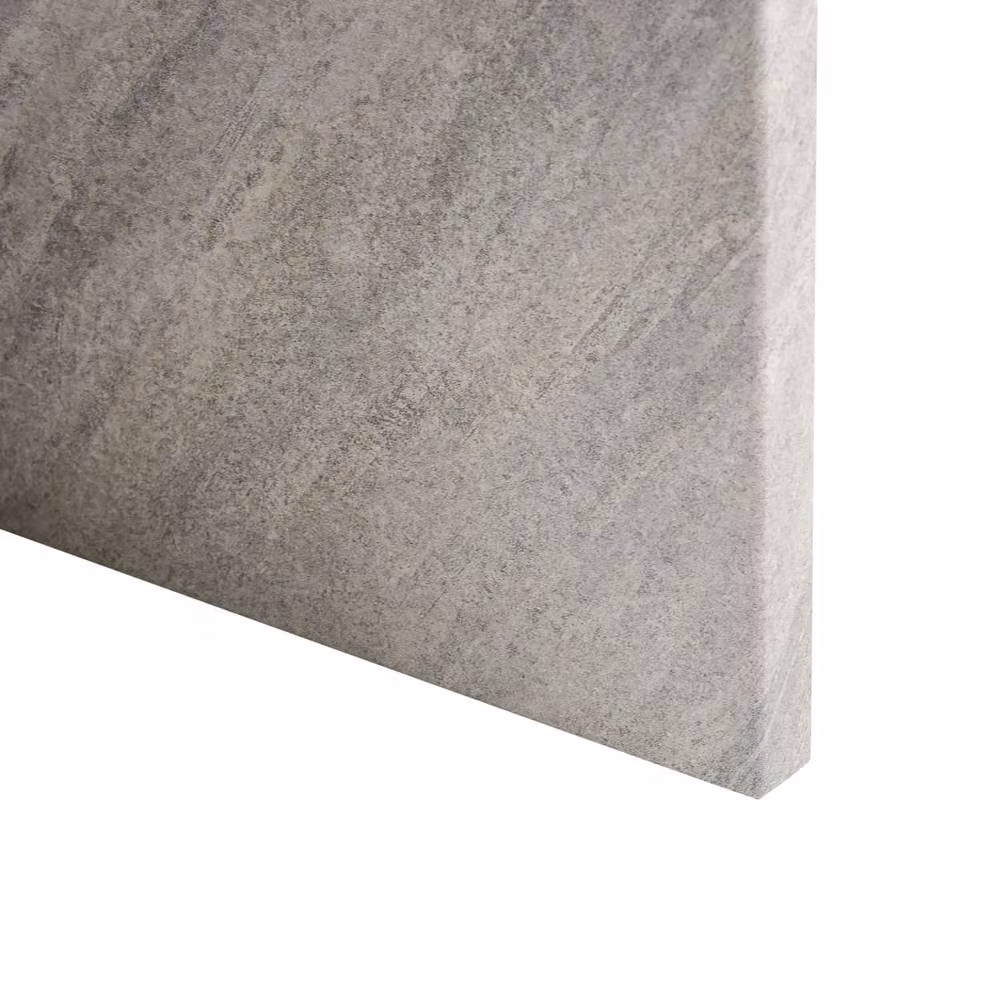 Wyld and Coco Grey Round Stone-Veneer MDF Coffee Table W: 80 cm, D: 80 cm, H: 42 cm – 4