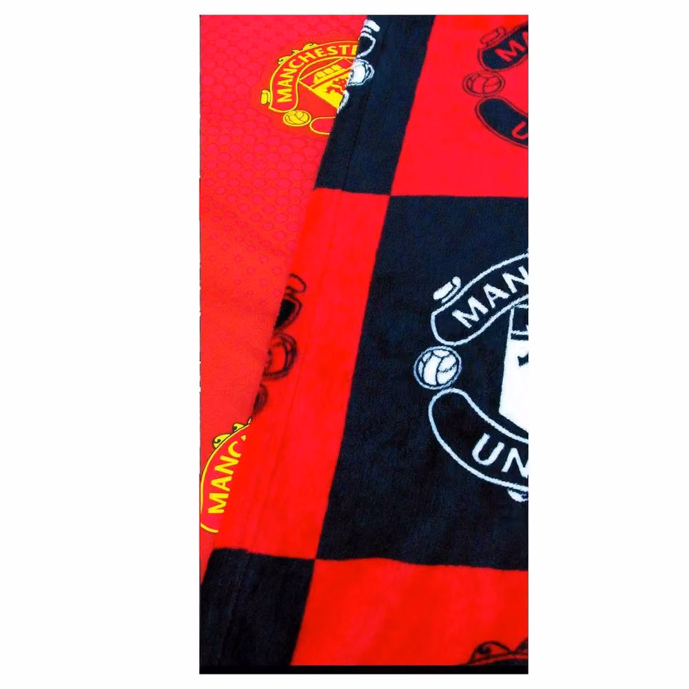 Manchester United FC Red Checked Fleece Baby Blanket – 2