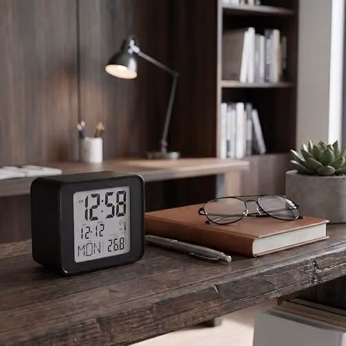 Acctim 71893 Cole Radio Controlled Alarm Clock in Black – 3