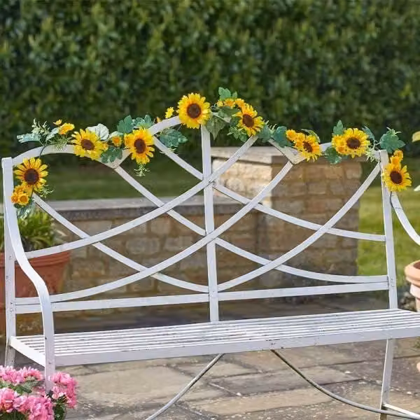 Marco Paul 180cm Hanging Sunflower Garland in Yellow and Multicolour – 1