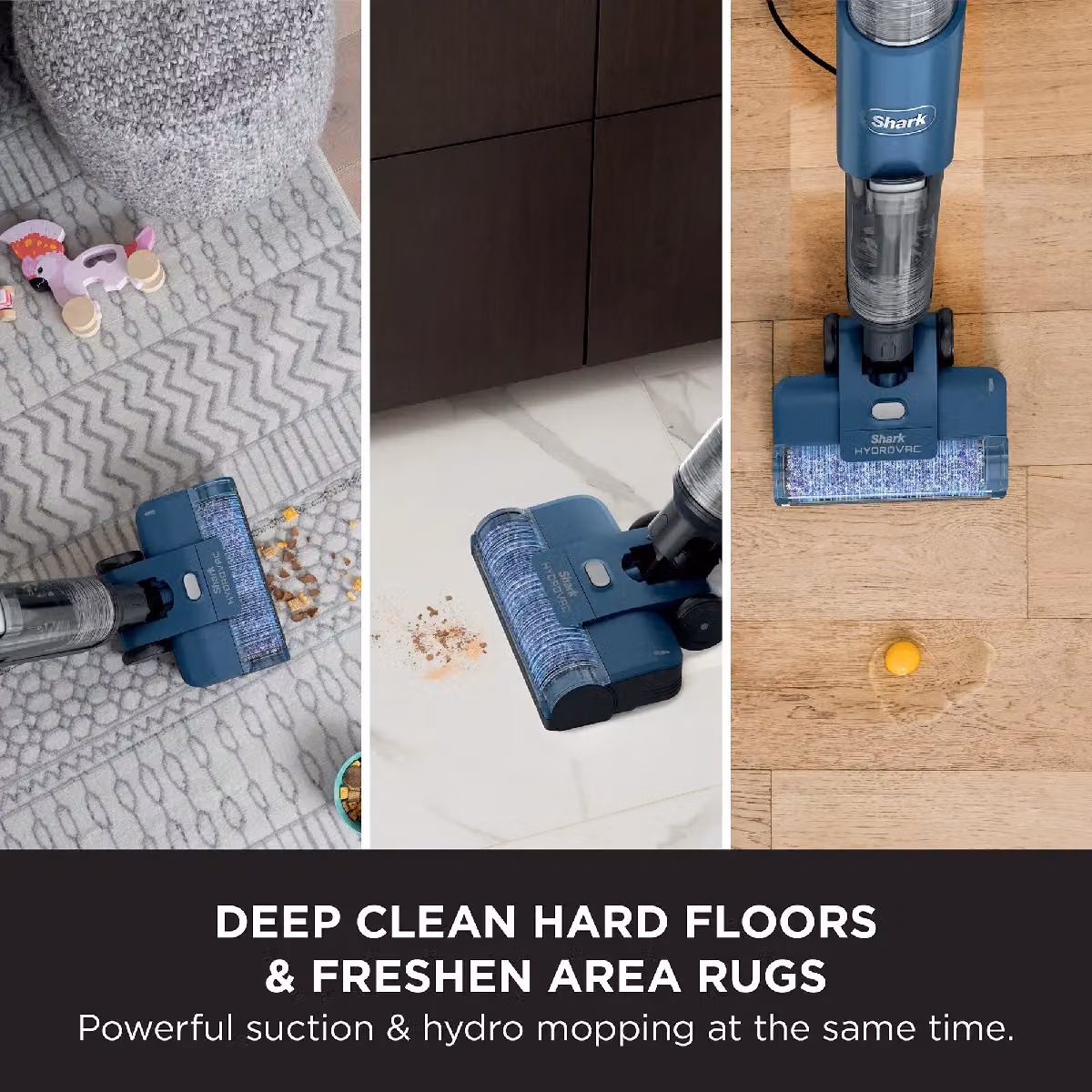 Shark HydroVac Corded Hard Floor Cleaner WD110UK in Blue with Self-Cleaning Dock – 3
