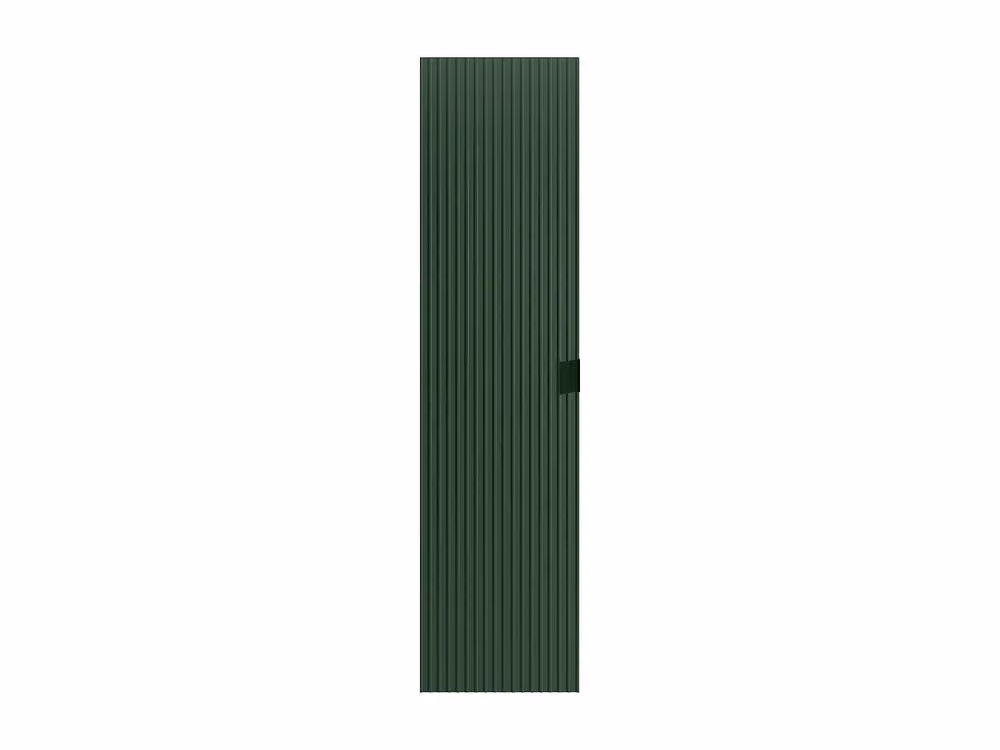 Vente-unique Striped Wall-Mounted Bathroom Storage Column in Matt Green, H 140 x W 35 x D 25 cm – 2