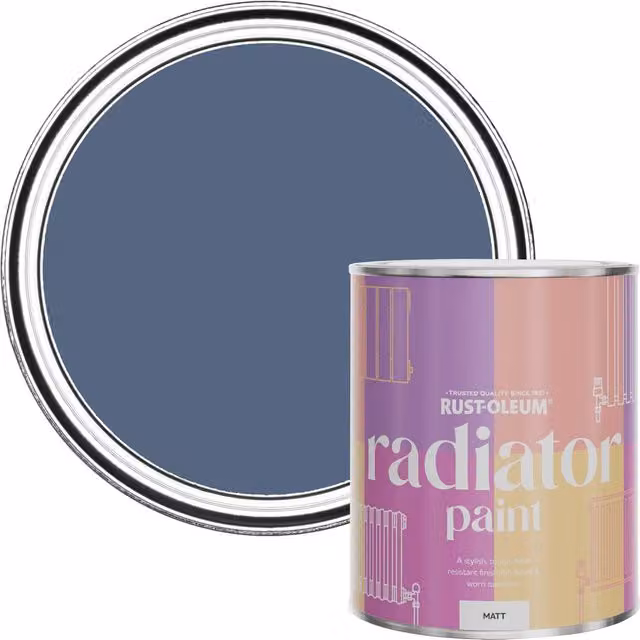 Rust-Oleum Blue River Matt Radiator Paint, 750ml – 1