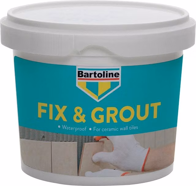 Bartoline Waterproof Fix and Grout, White, 500 g