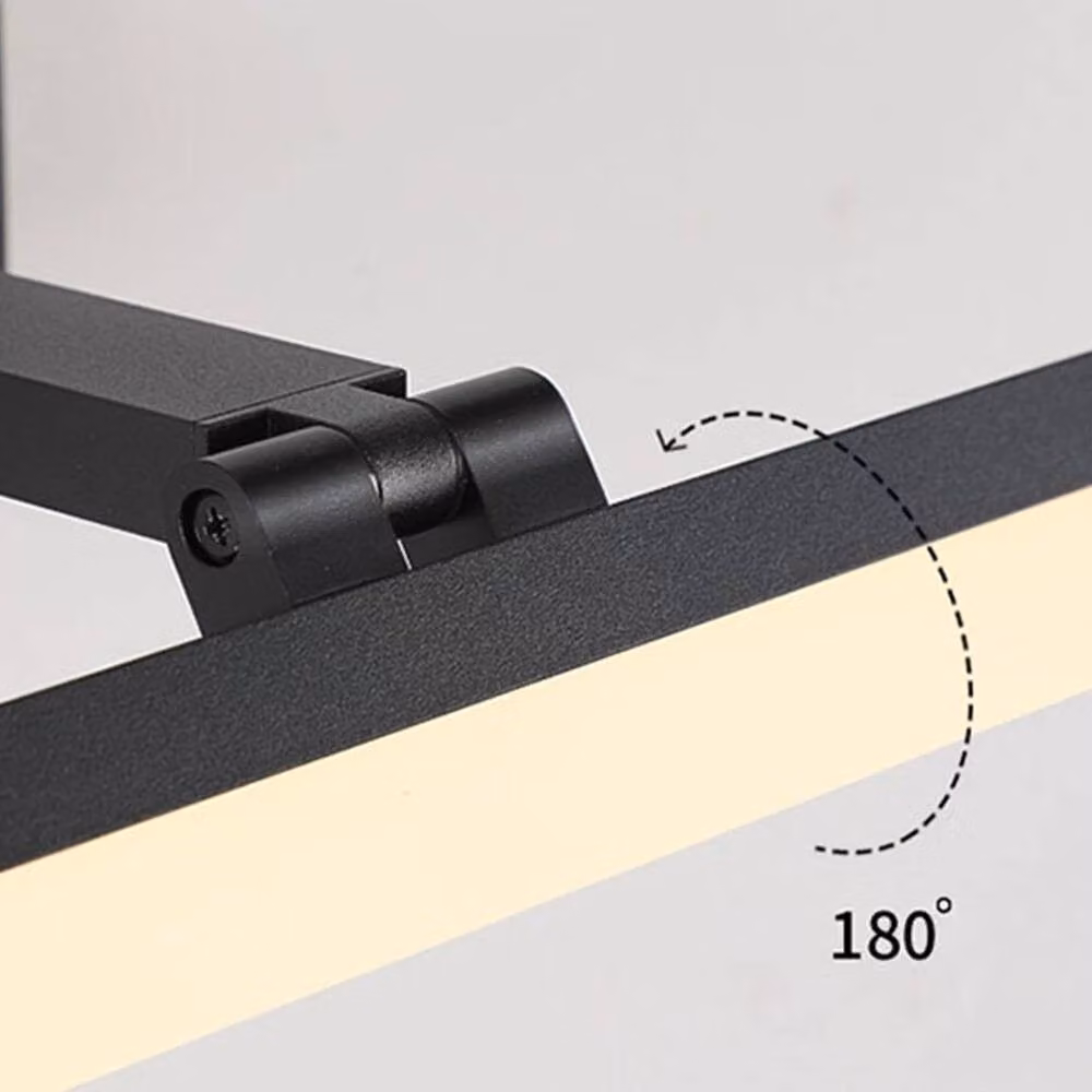 PAWNORA Modern Black LED Wall Lamp for Mirrors and Pictures – 3