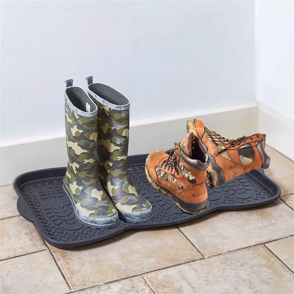NESTLUNE Multi Purpose Plastic Tray for Shoes, Boots and Pets, Black – 4