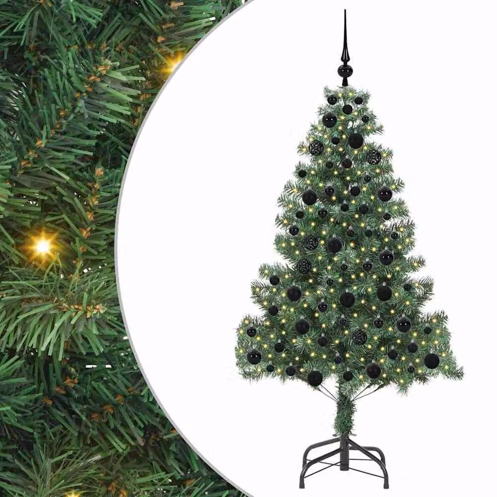 Berkfield Home Lush Green Christmas Tree with 300 LEDs and Stand, Height: 180 cm – 3