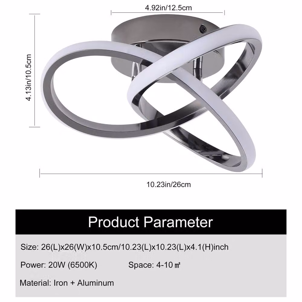 NIVOR Modern Black LED Ring Flush Mount Ceiling Light, 6000K Cool White – 2