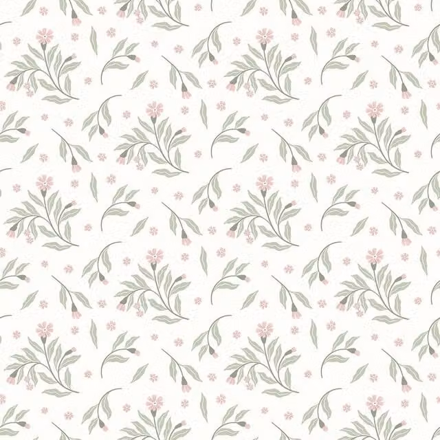 I Love Wallpaper Meadow Flower Dance Botanical Floral Wallpaper in Soft Pink